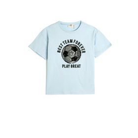 Koton 3SKB10229TK Mavi Erkek Çocuk T-shirt