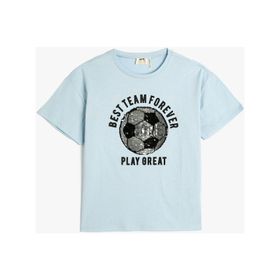 Koton 3SKB10229TK Mavi Erkek Çocuk T-shirt