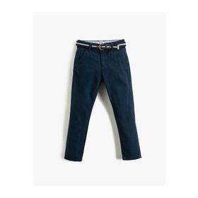 Koton 3SKB40009TW Erkek Çocuk Slim Fit Kemerli Cepli Kumaş Pantolon