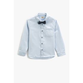 Koton 3SKB60013TW Beyaz 000 Erkek Çocuk Pamuk Woven Tops Gömlek