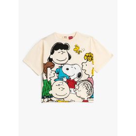 Koton 3SKG10032AK Bej Kız Çocuk T-shirt