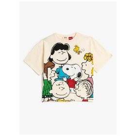 Koton 3SKG10032AK Bej Kız Çocuk T-shirt