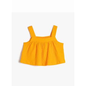 Koton 3SKG10085AK Düz Turuncu Kız Çocuk T-Shirt