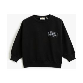 Koton 3SKG10104AK Siyah Kız Çocuk Sweatshirt