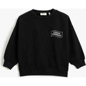 Koton 3SKG10104AK Siyah Kız Çocuk Sweatshirt