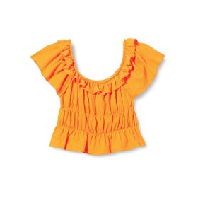 Koton 3SKG10114AK Turuncu Kız Çocuk T-shirt