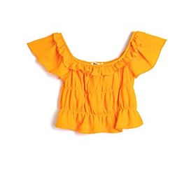 Koton 3SKG10114AK Turuncu Kız Çocuk T-shirt