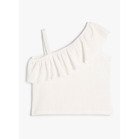 Koton 3SKG10140AK Beyaz Kız Çocuk T-Shirt