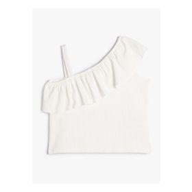 Koton 3SKG10140AK Beyaz Kız Çocuk T-Shirt