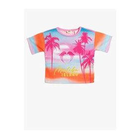 Koton 3SKG10436AK Pembe Kız Çocuk T-shirt