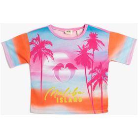 Koton 3SKG10436AK Pembe Kız Çocuk T-shirt