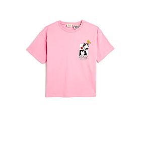 Koton 3SKG10489AK Pembe Kız Çocuk T-shirt