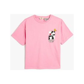 Koton 3SKG10489AK Pembe Kız Çocuk T-shirt