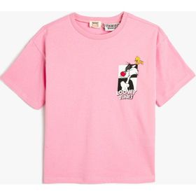 Koton 3SKG10489AK Pembe Kız Çocuk T-shirt