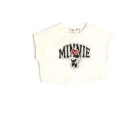 Koton 3SKG10509AK Ekru Kız Çocuk T-shirt