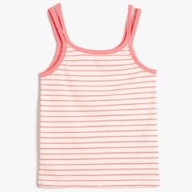 Koton 3SKG30024AK Pembe Çizgili Kız Çocuk Atlet