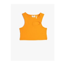 Koton 3SKG30037AK Turkuaz Kız Çocuk Crop Bluz