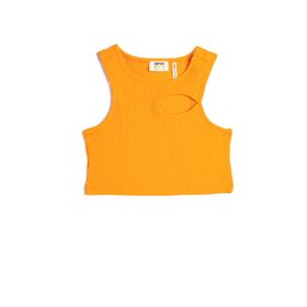 Koton 3SKG30037AK Turuncu Kız Çocuk Crop Bluz