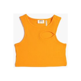 Koton 3SKG30037AK Turuncu Kız Çocuk Crop Bluz