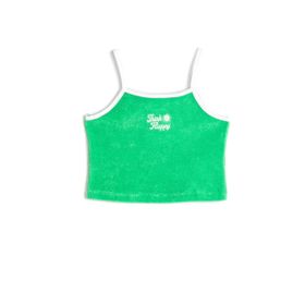 Koton 3SKG30041AK Yeşil Crop Kız Çocuk Bluz