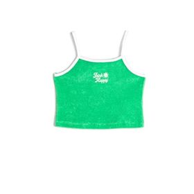 Koton 3SKG30041AK Yeşil Crop Kız Çocuk Bluz