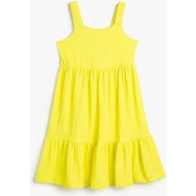 Koton 3SKG80022AK Sarı Kız Çocuk Elbise
