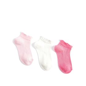 Koton 3SKG80047AA Pembe 3'lü Kız Çocuk Çorap Seti