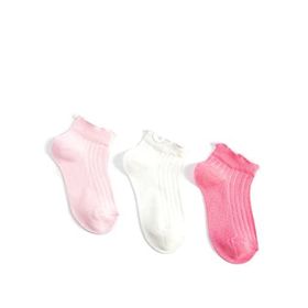 Koton 3SKG80047AA Pembe 3'lü Kız Çocuk Çorap Seti