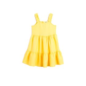 Koton 3SKG80075AW Sarı Kız Çocuk Elbise