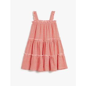 Koton 3SKG80183AK Pembe Midi Boy Kız Çocuk Elbise