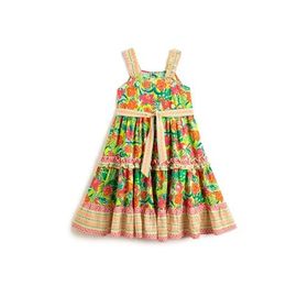 Koton 3SKG80228AW Çiçekli Midi Kız Çocuk Elbise