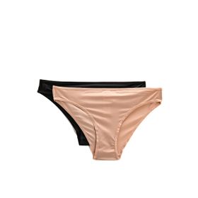 Koton 3SLK30002MK Ten Siyah 2'li Brief Kadın Külot