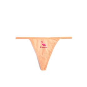 Koton 3SLK30044MK 200 Turuncu Baskılı String Kadın Külot