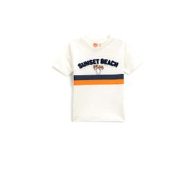 Koton 3SMB10135TK002 Ekru Erkek Çocuk T-Shirt