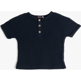 Koton 3SMB10139TK720 Lacivert Erkek Çocuk T-Shirt