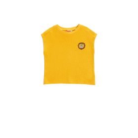 Koton 3SMB30001TK Hardal Dinozor Baskılı Erkek Bebek T-shirt