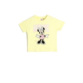 Koton 3SMG10146AK Sarı Baskılı Kız Bebek T-shirt