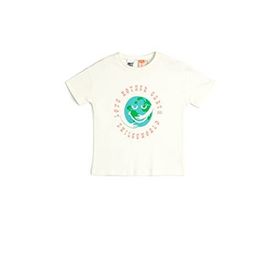 Koton 3SMG10175AK Ekru Kız Bebek T-shirt