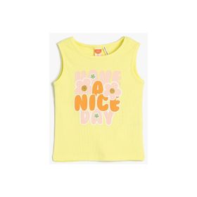 Koton 3SMG30021AK152 Sarı Kız Çocuk Atlet
