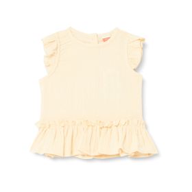 Koton 3SMG60005AW Sarı Fırfırlı Kız Bebek Bluz