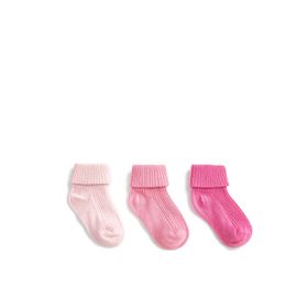 Koton 3SMG80024AA Pembe Basic 3'lü Kız Bebek Çorap Seti