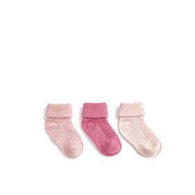 Koton 3SMG80024AA Pembe Basic 3'lü Kız Bebek Çorap Seti