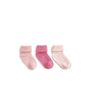 Koton 3SMG80024AA Pembe Basic 3'lü Kız Bebek Çorap Seti
