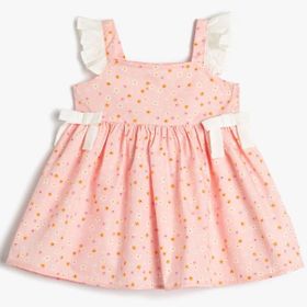 Koton 3SMG80032AW Pembe Kız Bebek Elbise