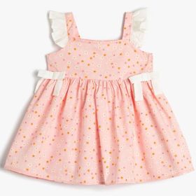 Koton 3SMG80032AW Pembe Kız Bebek Elbise