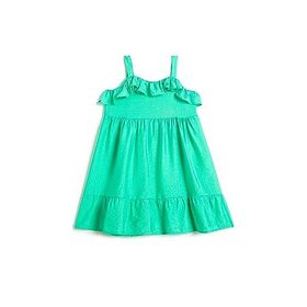 Koton 3SMG80136AW Yeşil Fırfırlı İnce Kız Bebek Elbise