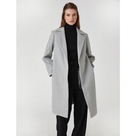 Koton 3WAK00072EW Grı Melanj Grm Kadın Outerwear Kaban