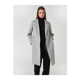 Koton 3WAK00072EW Grı Melanj Grm Kadın Outerwear Kaban