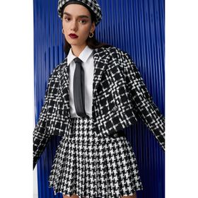Koton 3WAK50231UW9C9 Siyah Kadın Crop Ceket