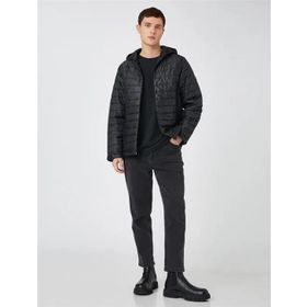 Koton 3WAM20155HW Siyah 999 Erkek Outerwear Ceket